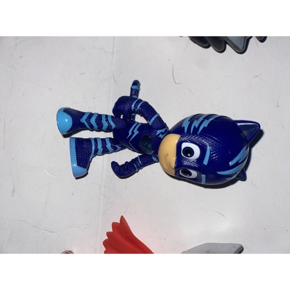 PJ Masks Catboy Owlette Gekko Figure Toy Lot Vehicles Night Ninja Owlet - Picture 5 of 16